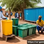 감비아 코로나19 방역 상황 - **Prompt 1: Community Health and Cleanliness in Rural Gambia**
    "A vibrant, positive outdoor scen...