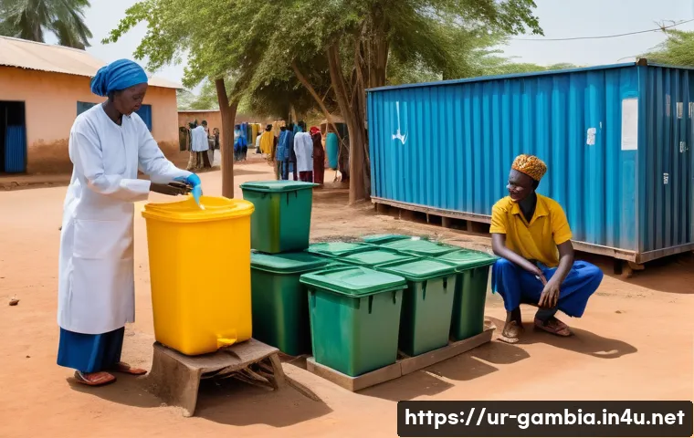 감비아 코로나19 방역 상황 - **Prompt 1: Community Health and Cleanliness in Rural Gambia**
    "A vibrant, positive outdoor scen...